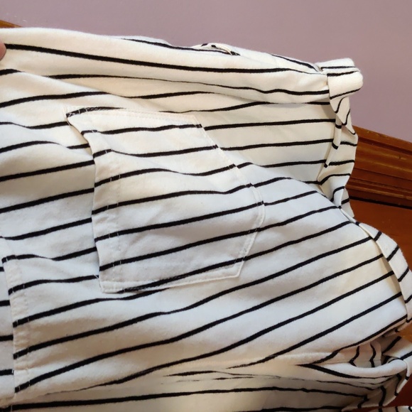 Z Supply Striped Soft Short Overalls XL - Picture 5 of 7